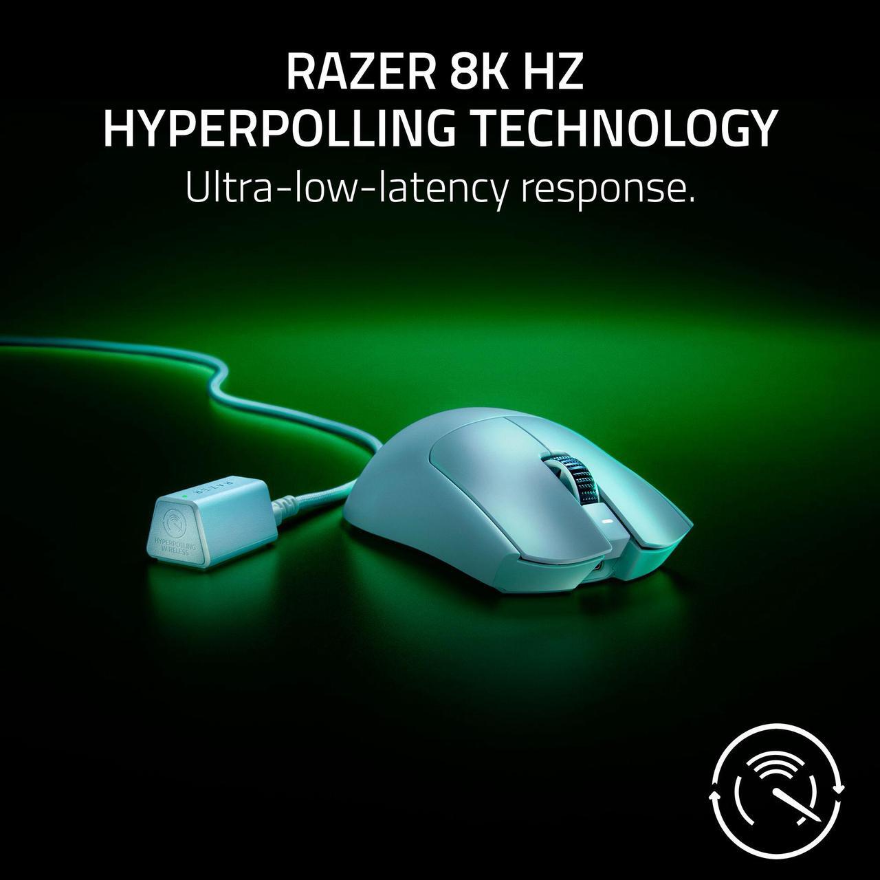 Alt view image 10 of 14 - Razer Viper V3 Pro Ultra-lightweight Wireless Symmetrical Esports Gaming Mouse - White