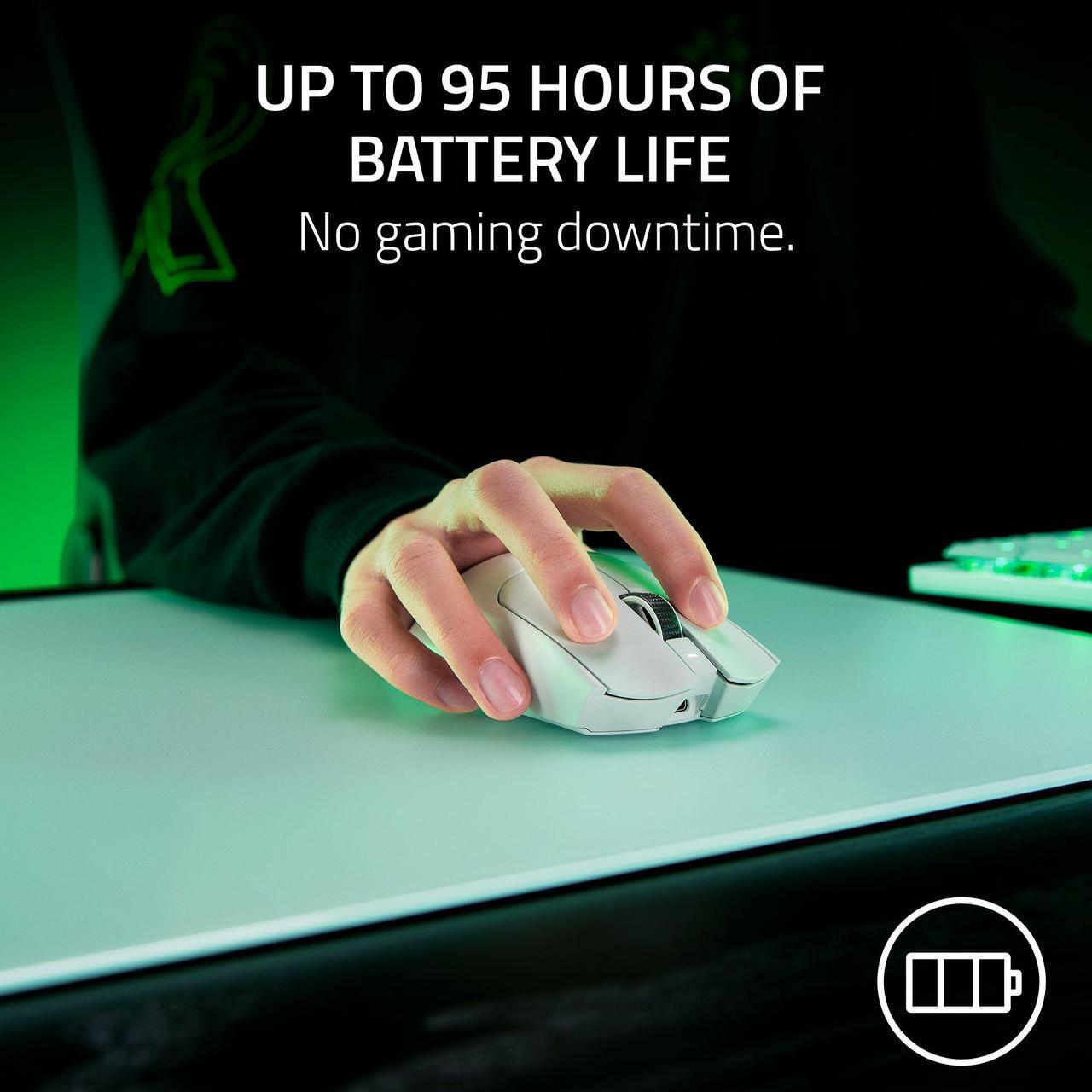 Alt view image 13 of 14 - Razer Viper V3 Pro Ultra-lightweight Wireless Symmetrical Esports Gaming Mouse - White