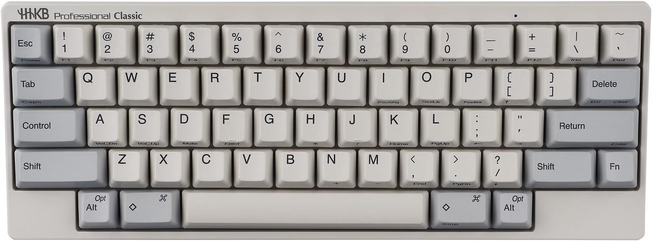 Alt view image 4 of 9 - Happy Hacking Keyboard Professional Classic (Wired, USB-C, Mac, Windows, White, Printed) with 2 Year Advance Exchange Warranty CG01000-296201