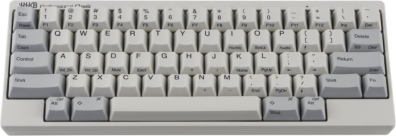 Main image of Happy Hacking Keyboard Professional Classic (Wired, USB-C, Mac, Windows, White, Printed) with 2 Year Advance Exchange Warranty CG01000-296201