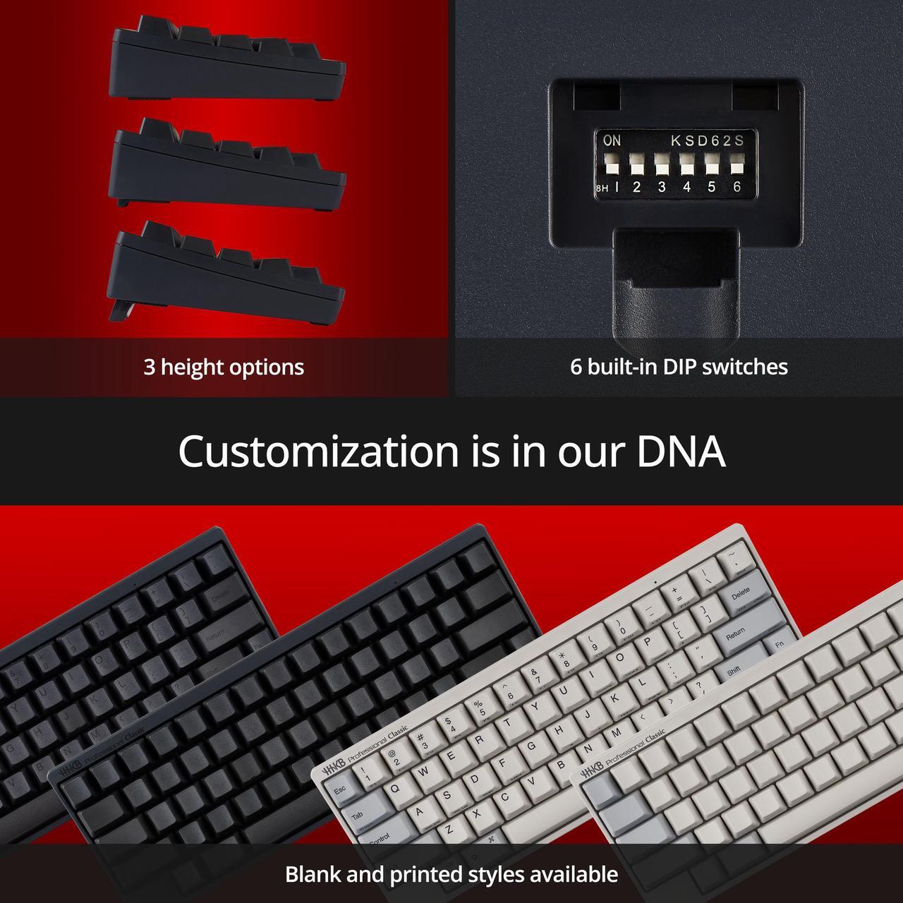 Alt view image 7 of 9 - Happy Hacking Keyboard Professional Classic (Wired, USB-C, Mac, Windows, White, Printed) with 2 Year Advance Exchange Warranty CG01000-296201