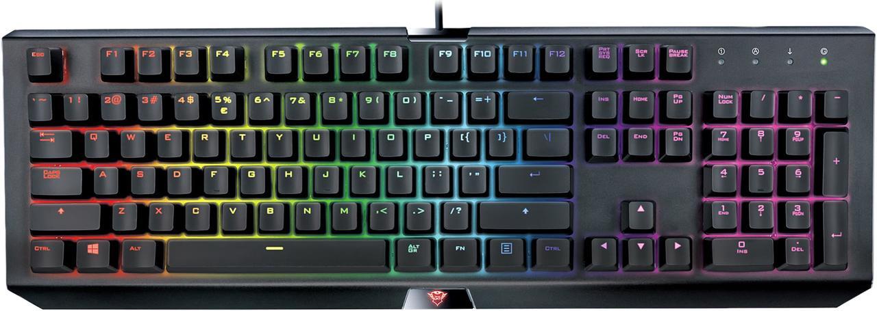 Main image of Trust GXT 890 Cada RGB Mechanical Gaming Keyboard - with Quick Responding Switches and Customizable Per-key RGB LED Illumination