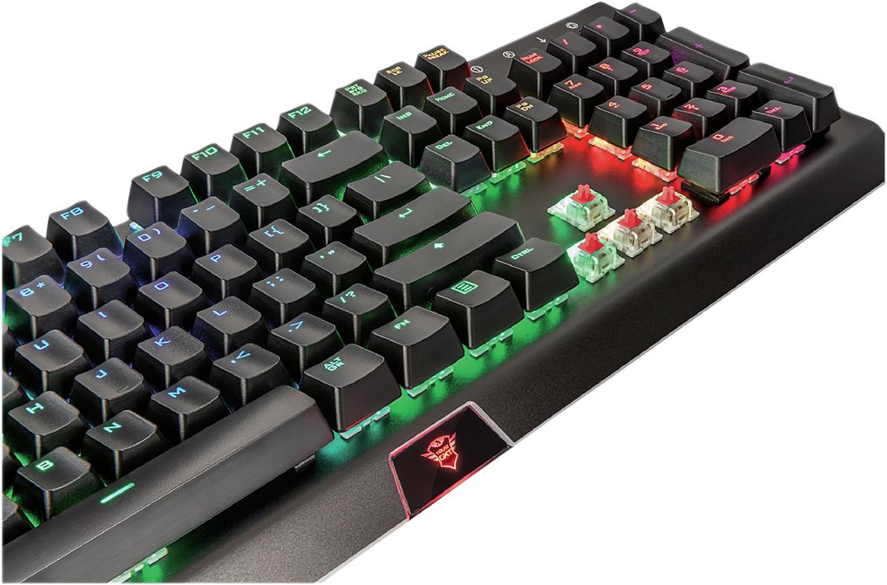 Alt view image 5 of 8 - Trust GXT 890 Cada RGB Mechanical Gaming Keyboard - with Quick Responding Switches and Customizable Per-key RGB LED Illumination