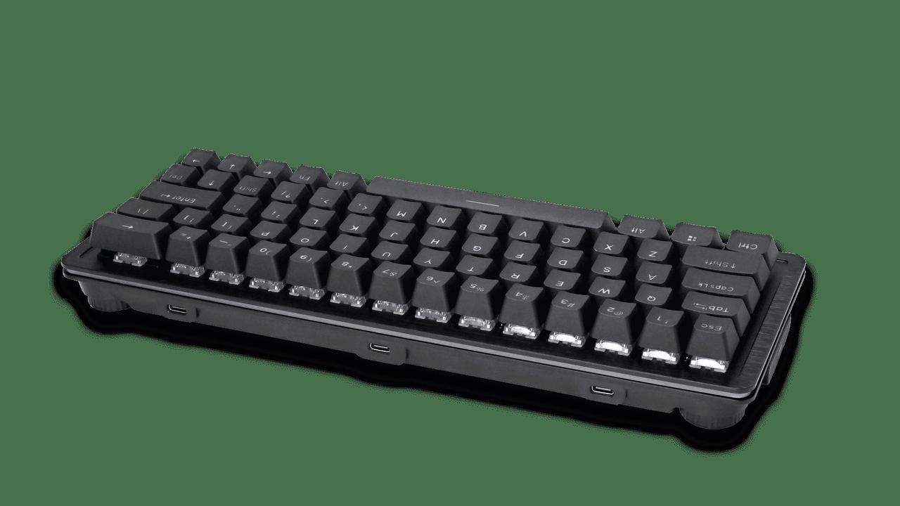 Alt view image 14 of 14 - MOUNTAIN Everest 60 RGB Gaming Keyboard - 60% with Arrow Keys, lubed MOUNTAIN switches, Sophisticated Sound dampening and 5-pin hot-swap - Midnight Black (Linear 45)