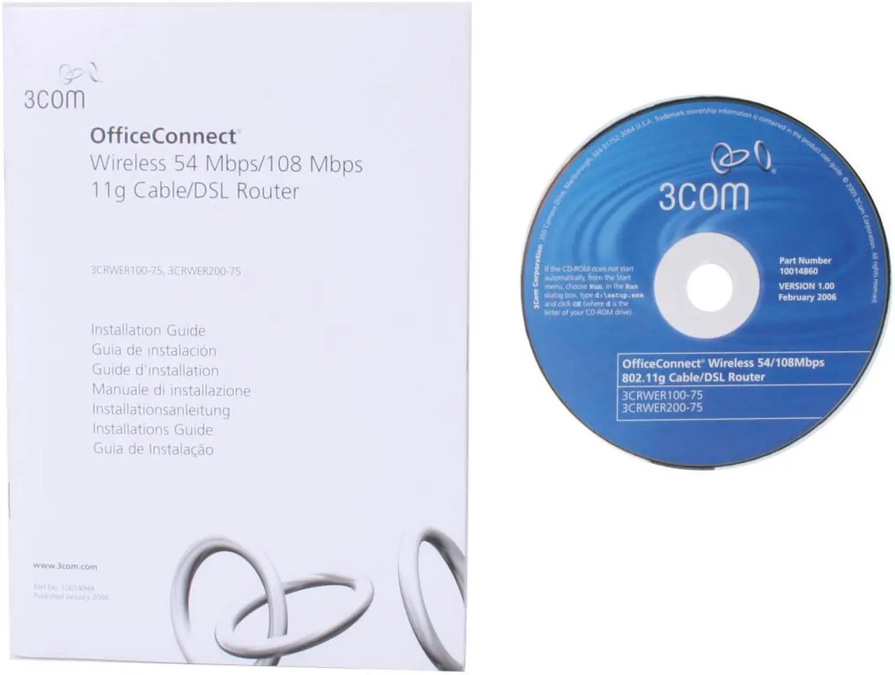 Alt view image 5 of 6 - 3com 3CRWER200-75 OfficeConnect Wireless Cable/DSL Router IEEE 802.3/3u, IEEE 802.11b/g