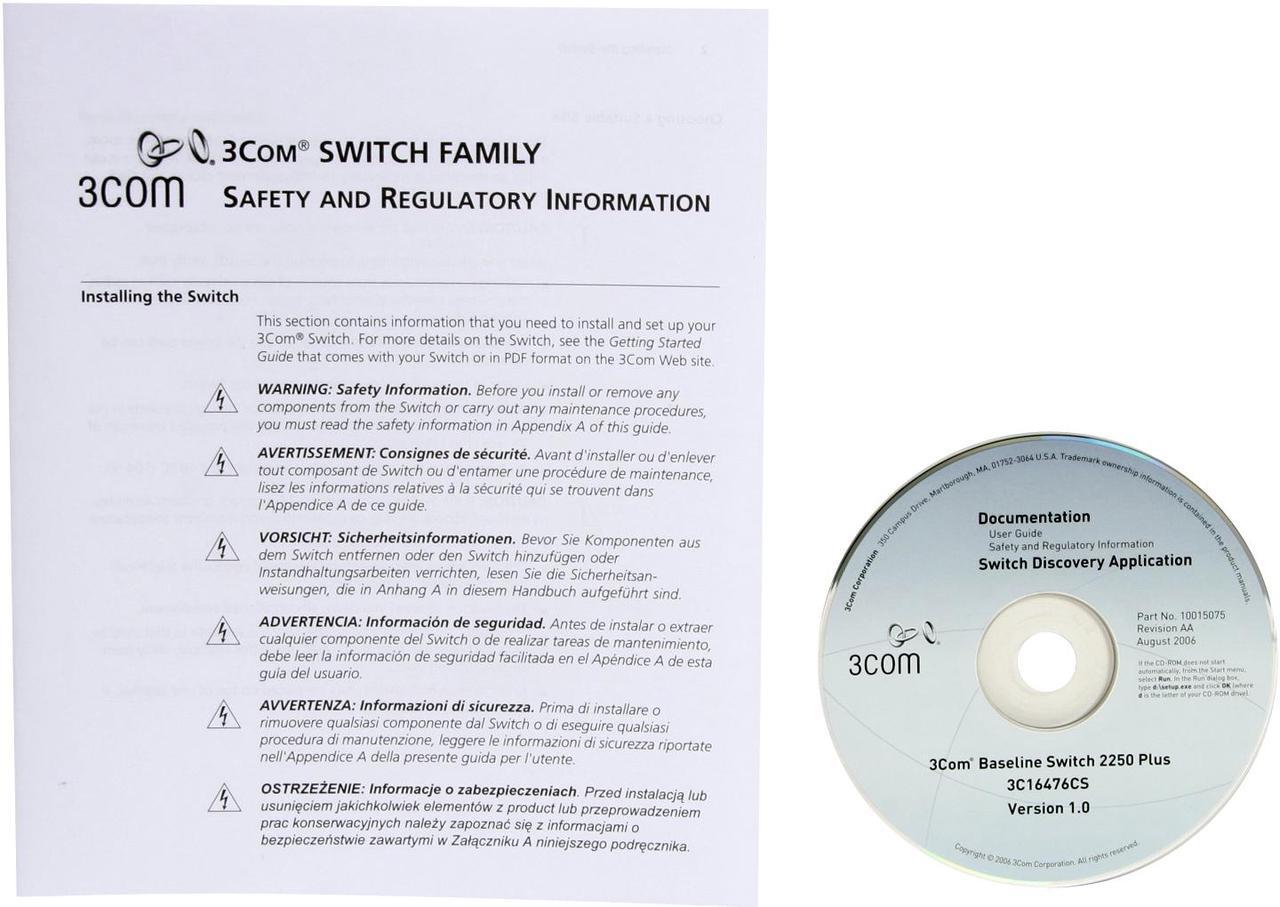 Alt view image 8 of 9 - 3com 3C16476CS 10/100Mbps + 1000Mbps Baseline Switch 2250 Plus - 48-Port 10/100 with 2 GBIC 48 x autosensing 10/100 ports
2 x dual-personality Gigabit port pairs, configurable as 10/100/1000 or SFP