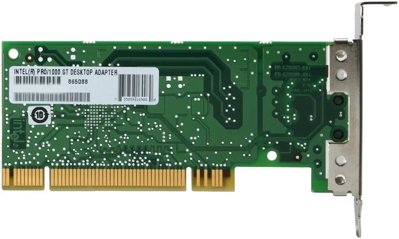 Alt view image 4 of 4 - Intel PWLA8391GTL Desktop Adapter PRO/1000 GT Low Profile 10/100/1000Mbps PCI 1 x RJ45 - OEM