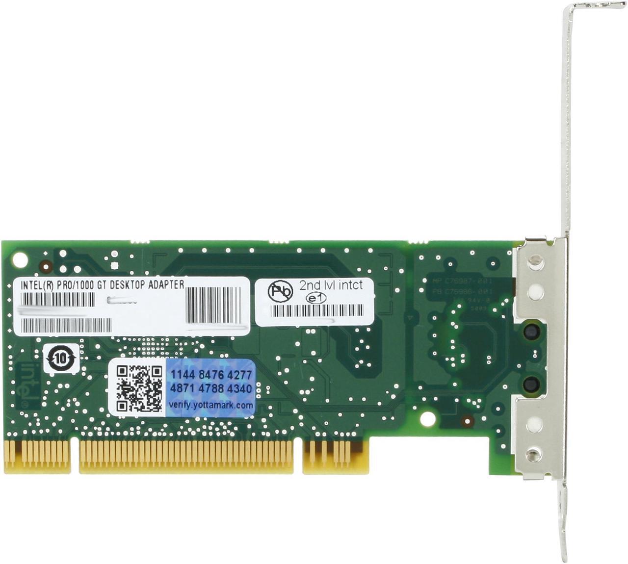Alt view image 5 of 5 - Intel PWLA8391GT PRO/1000 GT Desktop Adapter 10/100/1000Mbps PCI 1 x RJ45