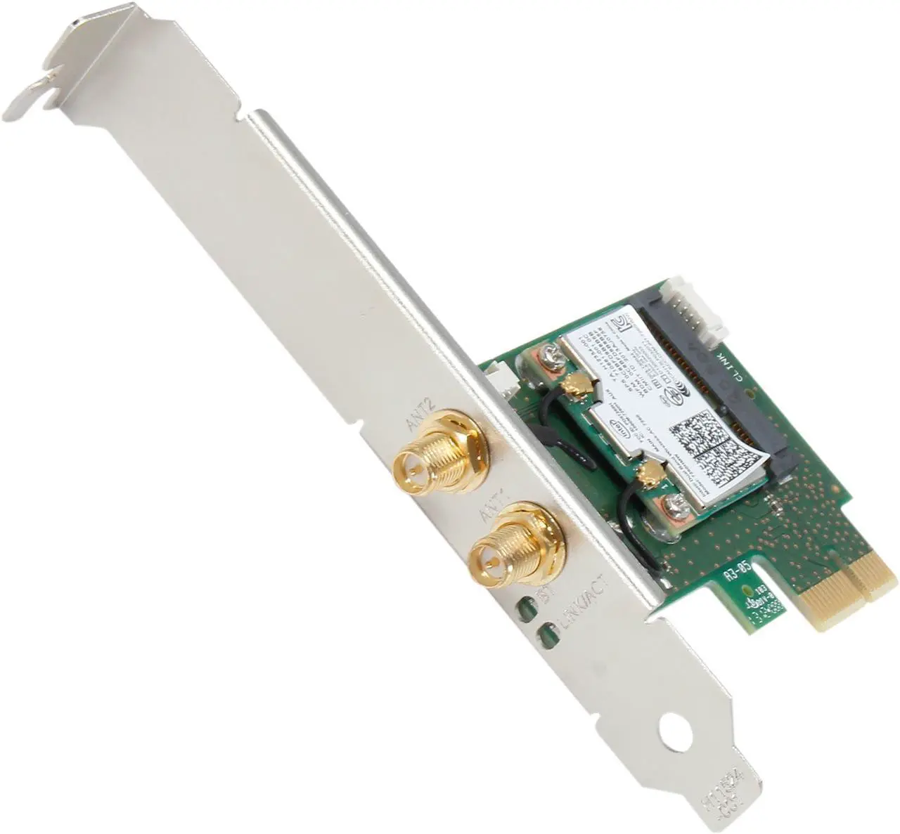 Alt view image 2 of 6 - Intel 7260HMWDTX1 Dual Band Wireless-AC 7260 PCIe plus Bluetooth 4.0 AC1200 Wireless adapters