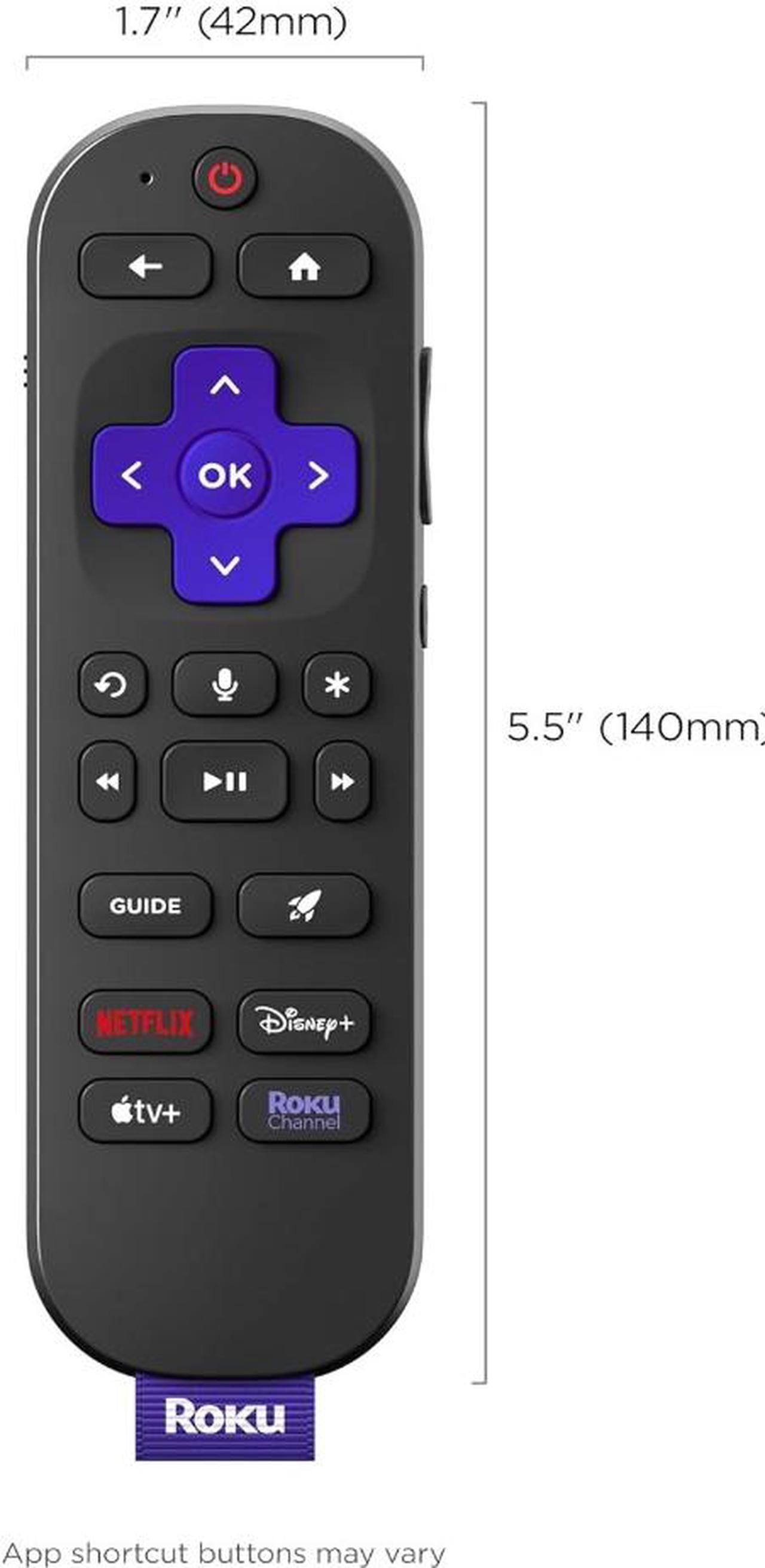 Alt view image 4 of 6 - Roku Voice Remote Pro   RCB1R