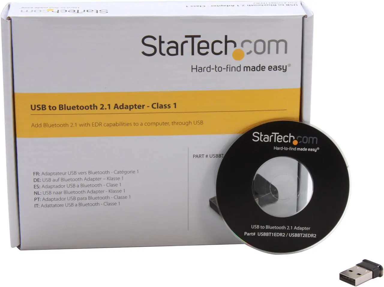 Alt view image 5 of 5 - StarTech.com Mini USB Bluetooth 2.1 Adapter - Class 1 EDR Wireless Network Adapter