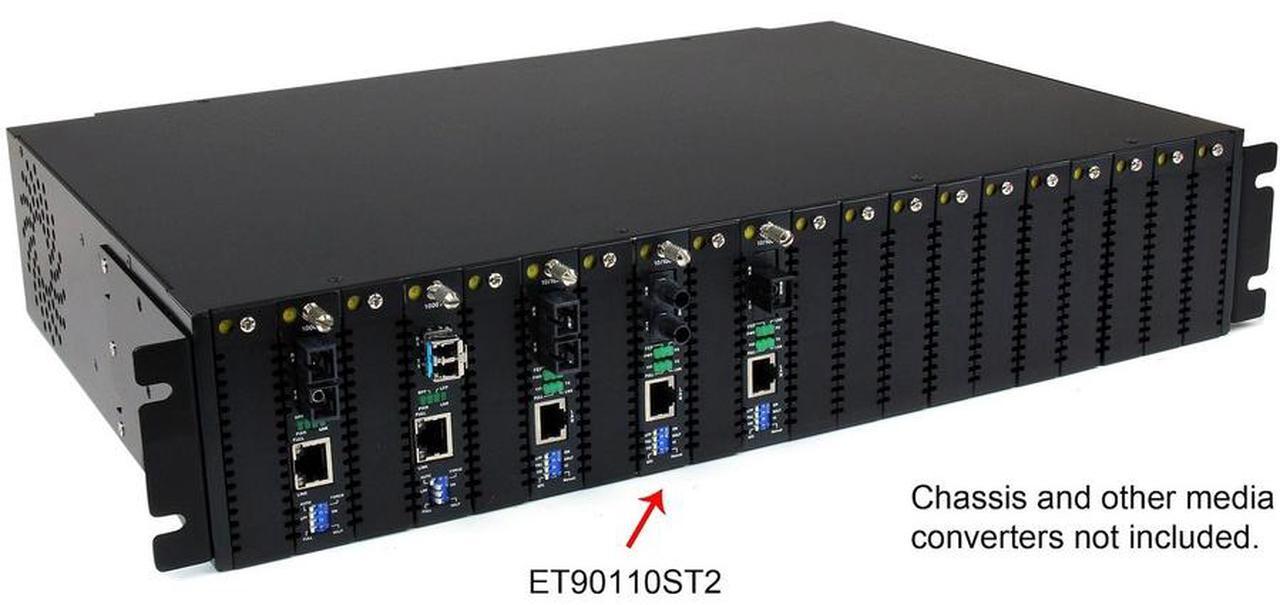 Alt view image 4 of 4 - StarTech.com 10/100 Mbps Multi Mode Fiber Media Converter ST, 2km