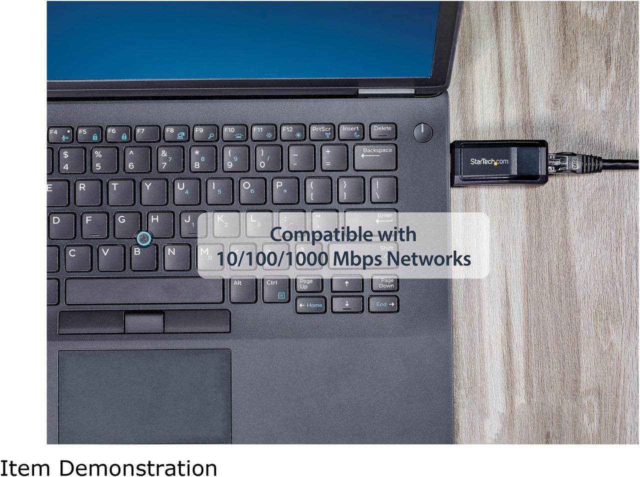 Alt view image 4 of 6 - StarTech.com USB 3.0 to Gigabit Ethernet NIC Network Adapter - 10/100/1000 Mbps