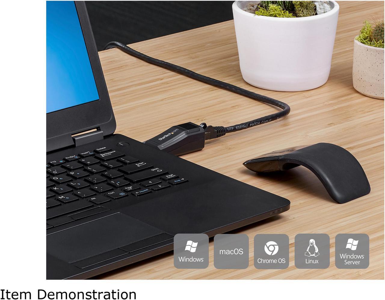 Alt view image 5 of 6 - StarTech.com USB 3.0 to Gigabit Ethernet NIC Network Adapter - 10/100/1000 Mbps
