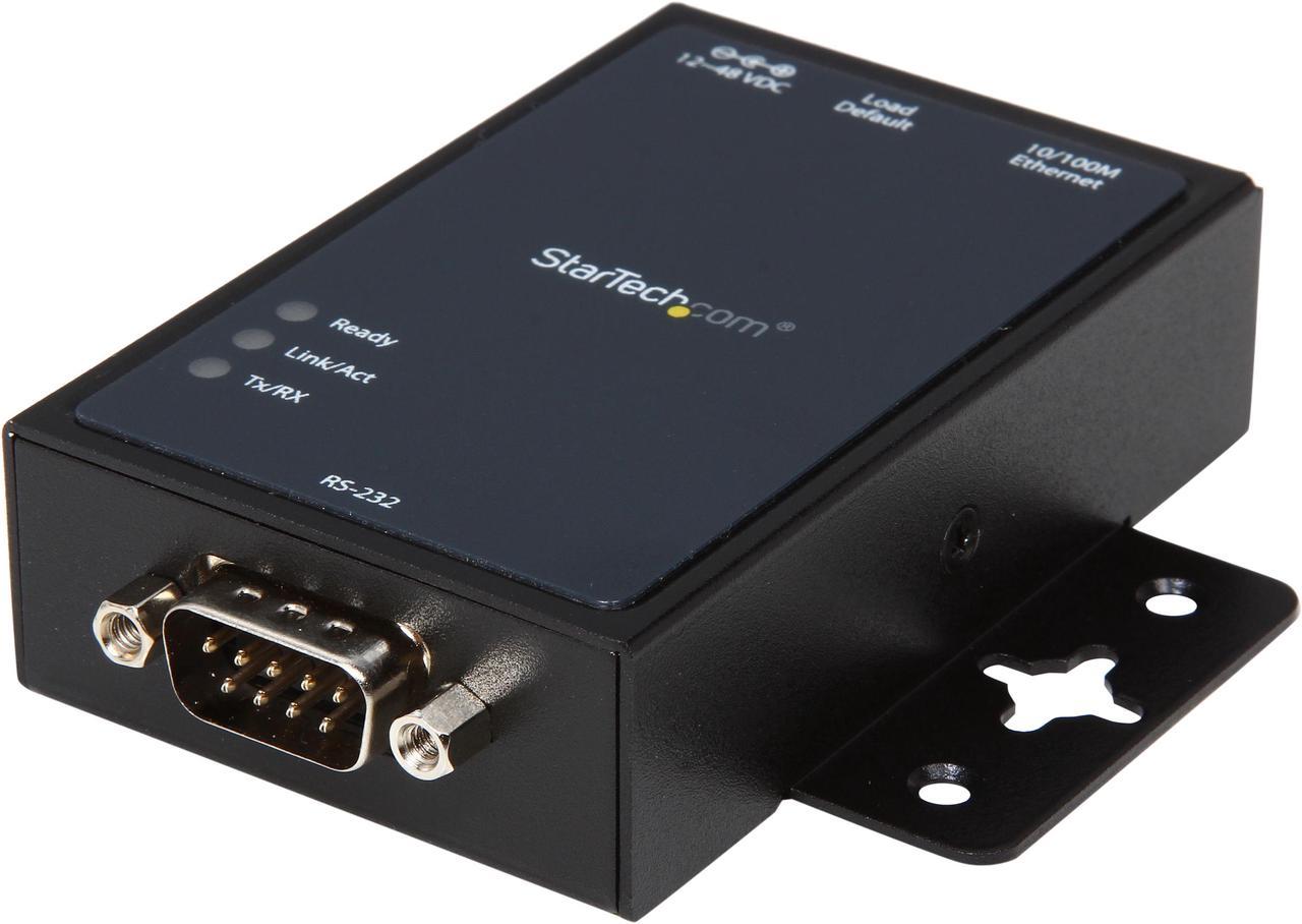 StarTech.com NETRS2321P 1 Port RS232 Serial to IP Ethernet Converter / Device Server - Aluminum