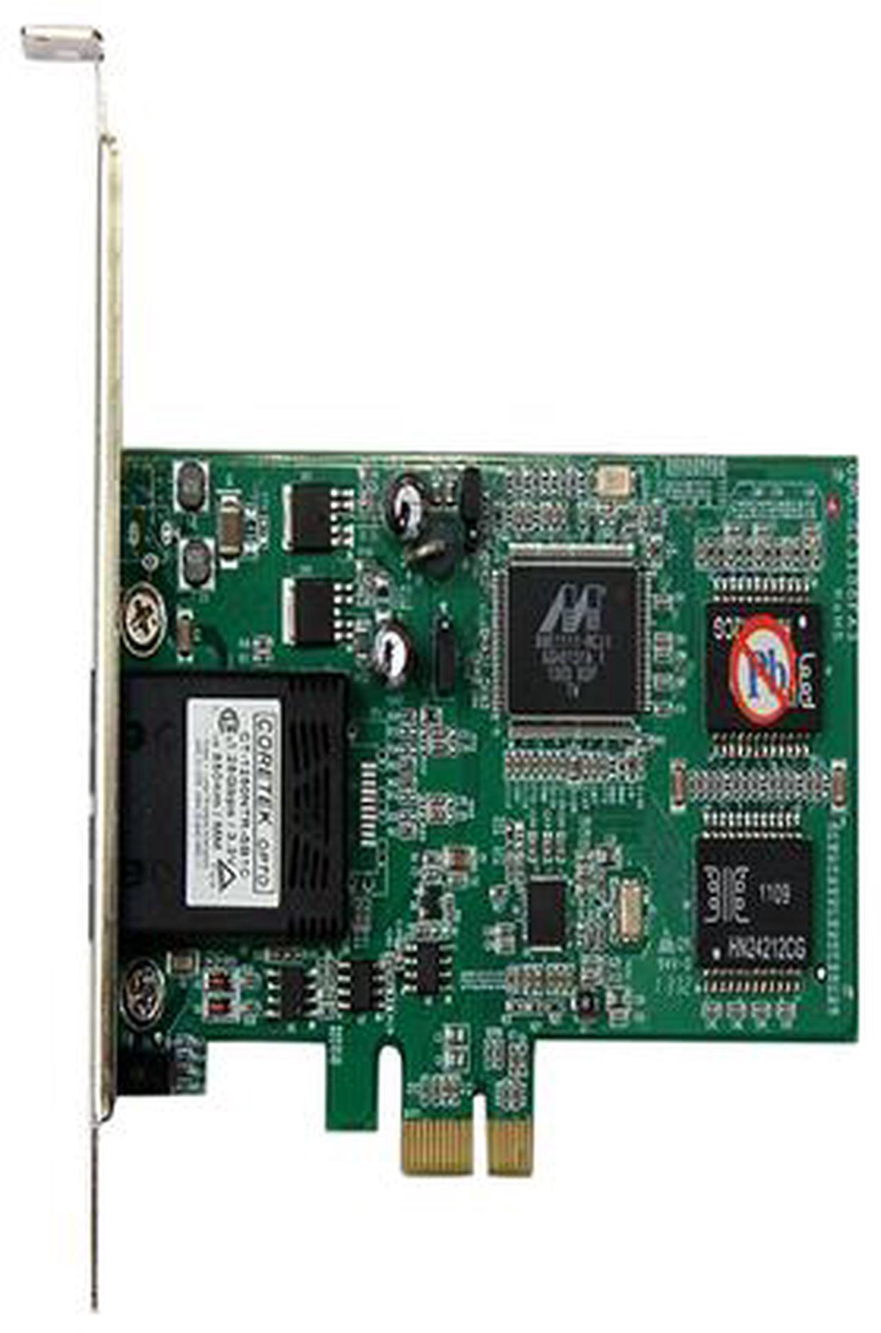 Alt view image 3 of 4 - StarTech.com PCI Express (PCIe) Gigabit Ethernet Multimode SC Fiber Network Card Adapter NIC - 550m