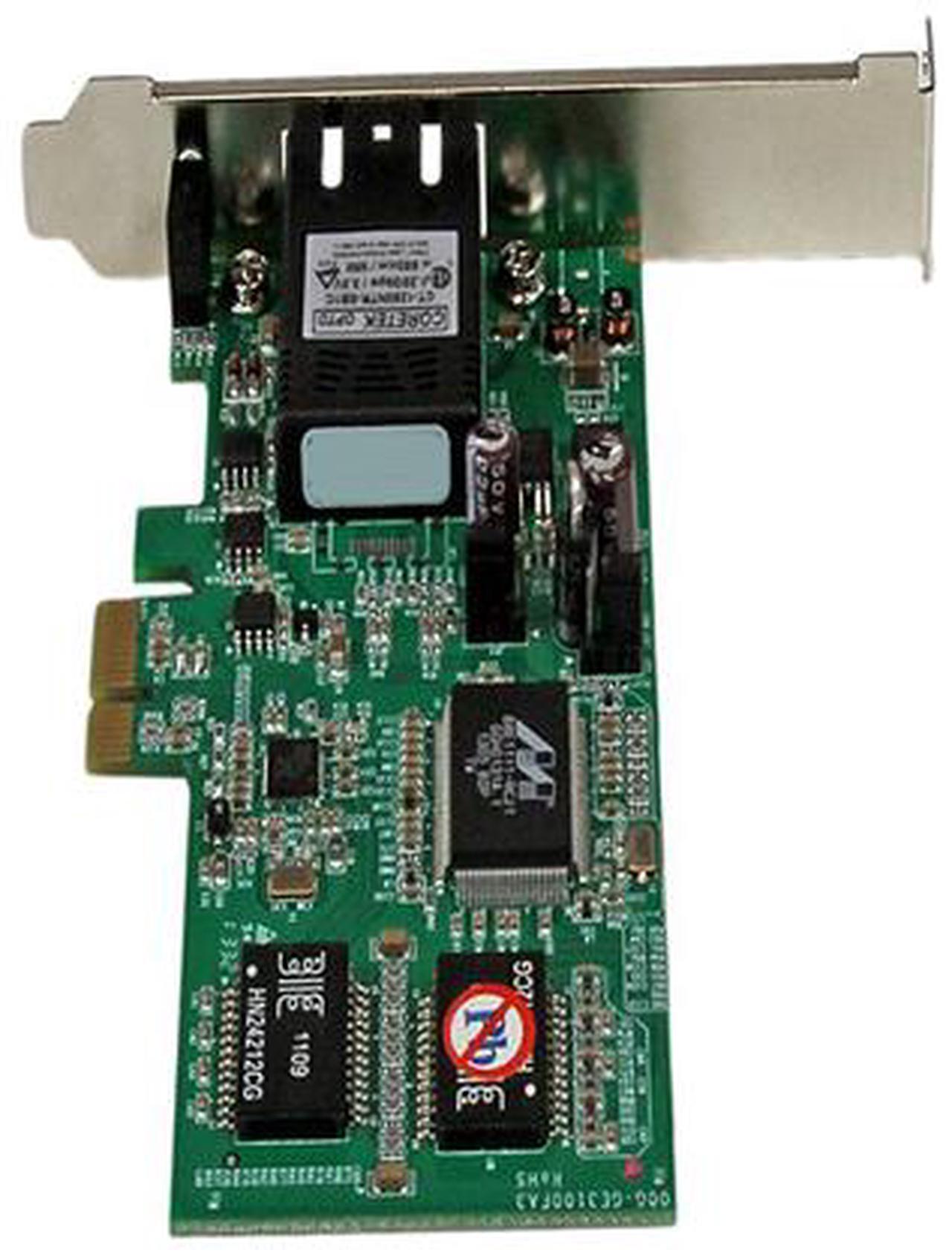 Alt view image 4 of 4 - StarTech.com PCI Express (PCIe) Gigabit Ethernet Multimode SC Fiber Network Card Adapter NIC - 550m