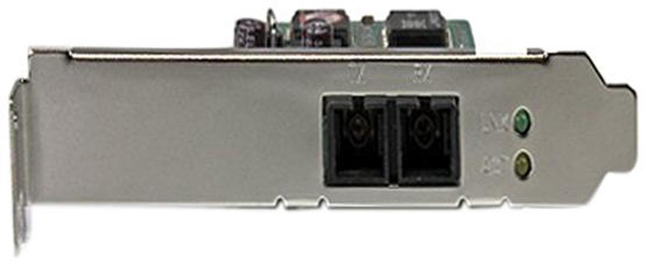 Alt view image 2 of 4 - StarTech.com PCI Express (PCIe) Gigabit Ethernet Multimode SC Fiber Network Card Adapter NIC - 550m