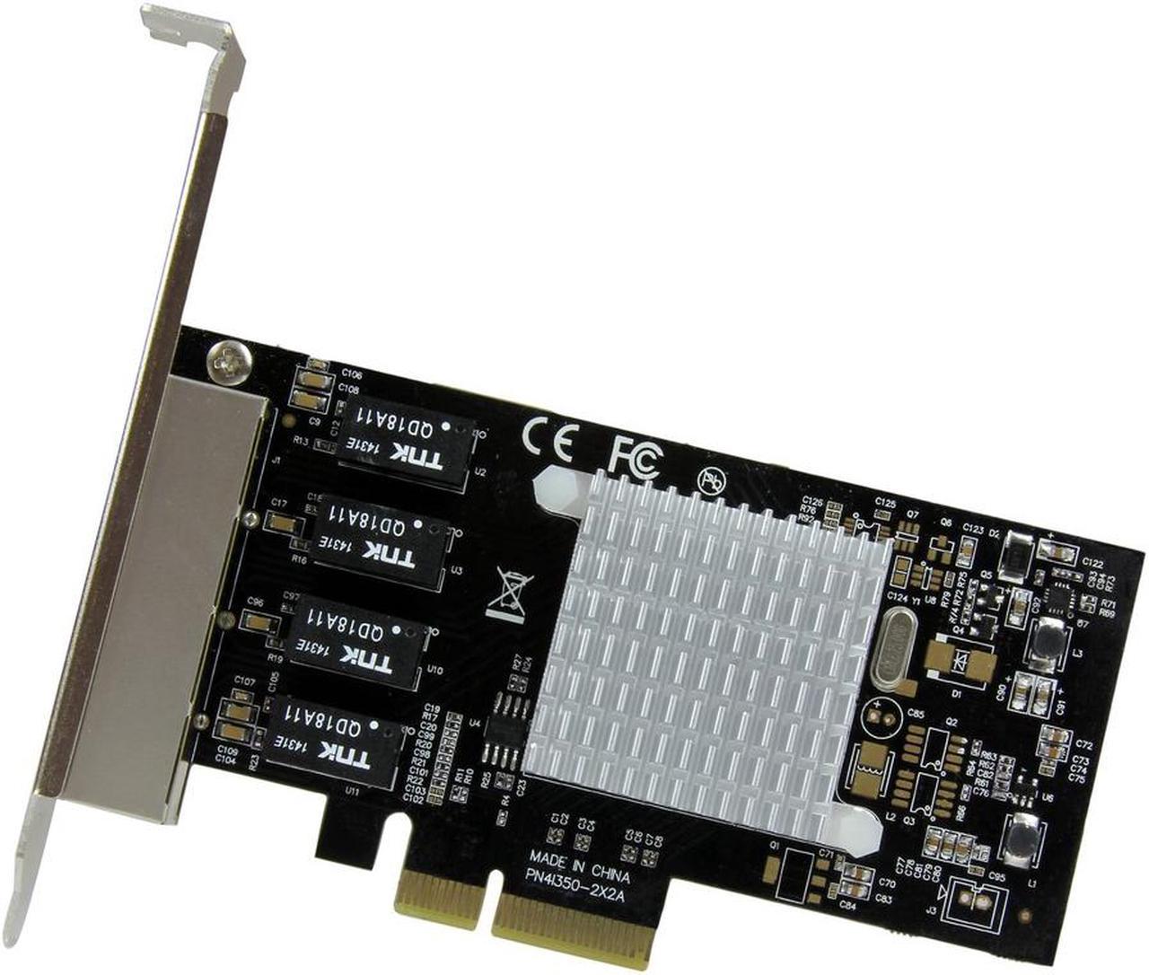 StarTech ST4000SPEXI 4-Port Gigabit Ethernet Network Card - PCI Express, Intel I350 NIC