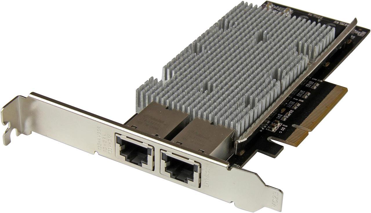 StarTech ST20000SPEXI 2-Port PCI Express 10GBase-T Ethernet Network Card - with Intel X540 Chip