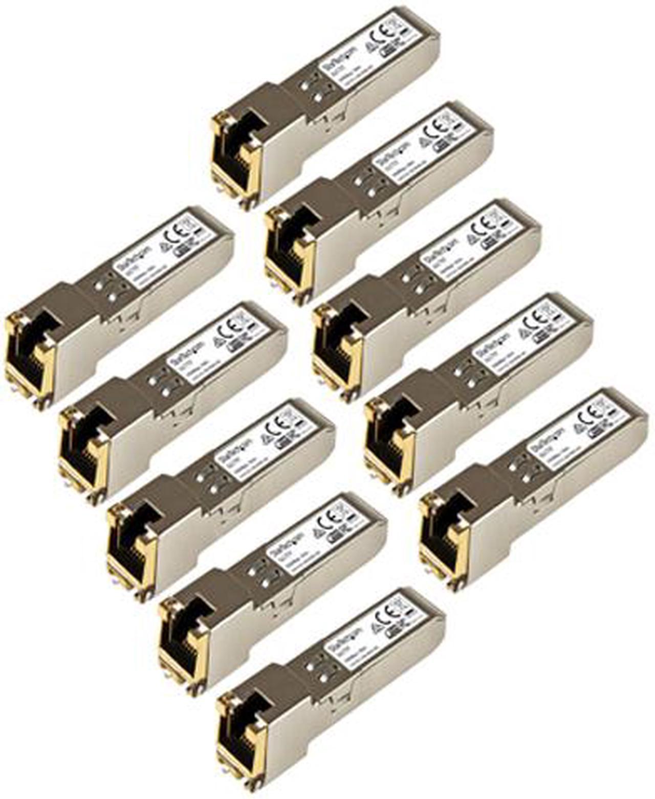 StarTech.com GLCT10PKST Cisco GLC-SX-MM Compatible SFP Module - 1000BASE-T RJ45 Copper Transceiver - GLCT10PKST - 10 Pack