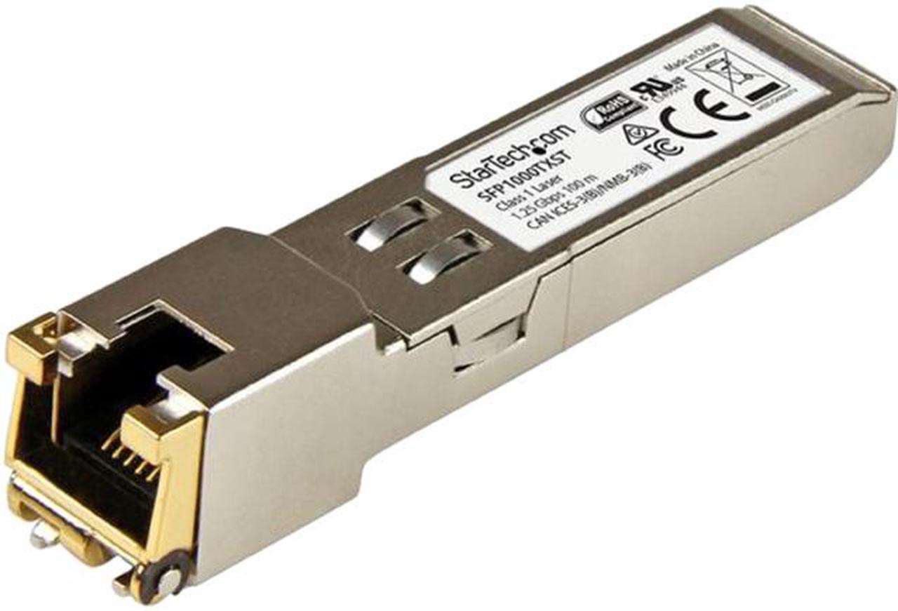 StarTech.com SFP1000TXST 1000BASE-TX SFP Transceiver Module - 1 Gbps - 100 m - MSA Compliant Copper SFP