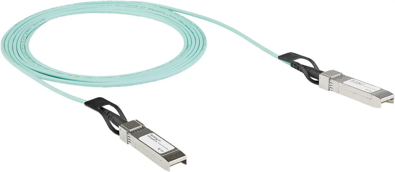 Alt view image 2 of 3 - Startech.com Dell EMC AOC-SFP-10G-5M Compatible SFP+ Active Optical Cable - 5m - 10 GbE, AOCSFP10G5ME