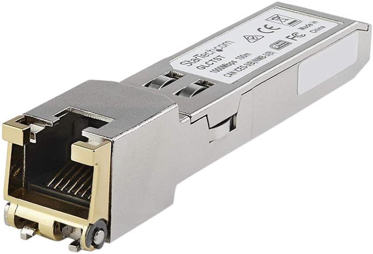 StarTech.com SFP1GEFEETST Juniper SFP-1GE-FE-E-T Compatible SFP Transceiver Module - 10/100/1000Base-T 1 Gbps 10/100/1000Base-T