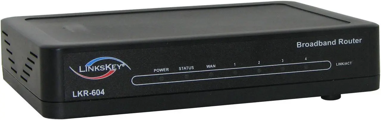 Main image of LINKSKEY LKR-604 4-Port BroadBand Router 1 x 10/100Mbps WAN Ports 4 x 10/100Mbps LAN Ports