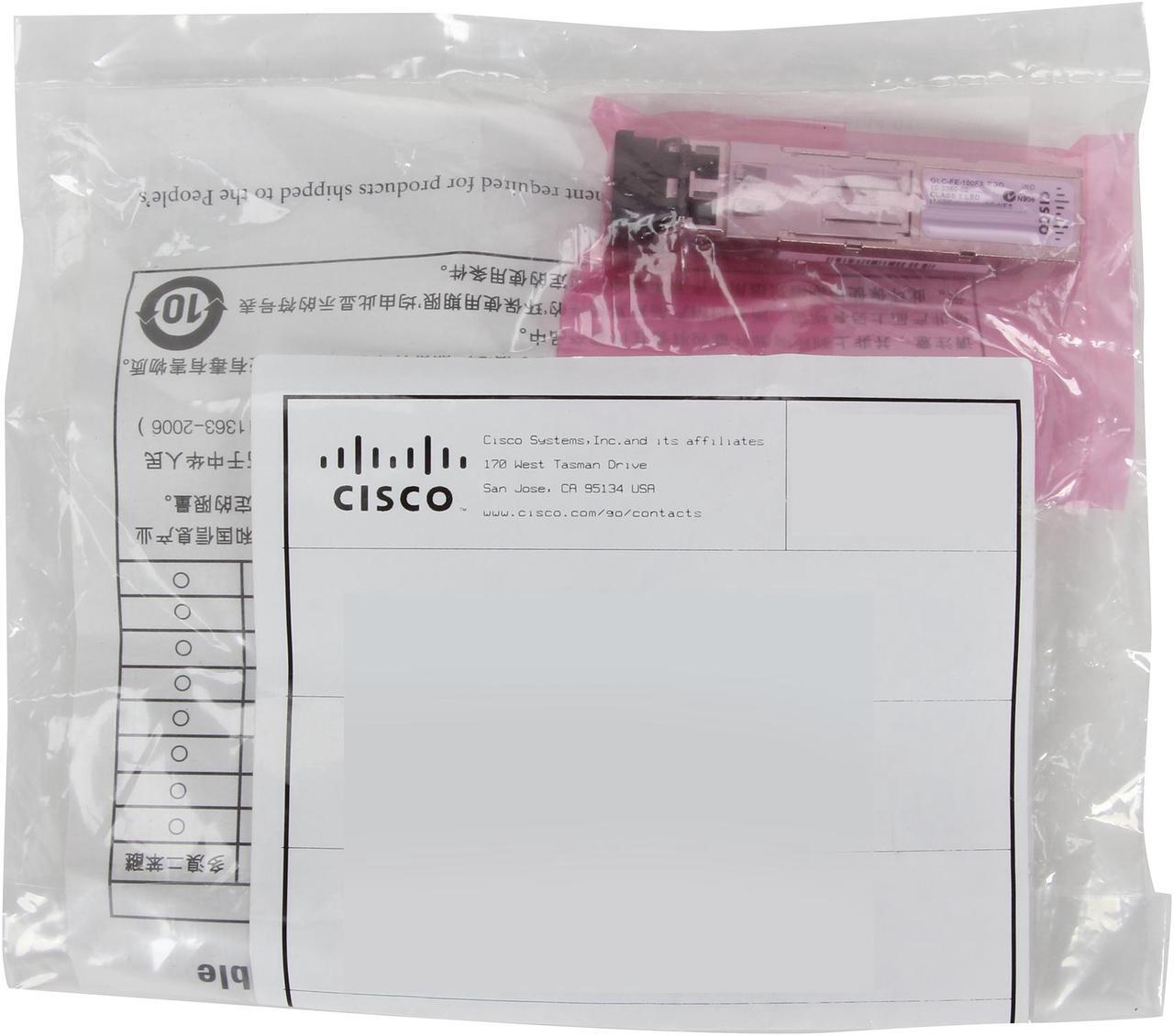 Alt view image 6 of 6 - CISCO GLC-FE-100FX-RGD= 100BASE-FX SFP Module 100 Mbps