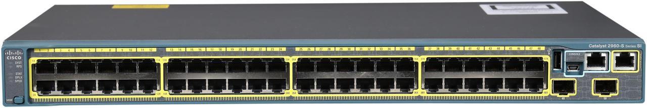 Alt view image 2 of 5 - CISCO Catalyst 2960-S Series WS-C2960S-48TS-S Managed Ethernet Switch