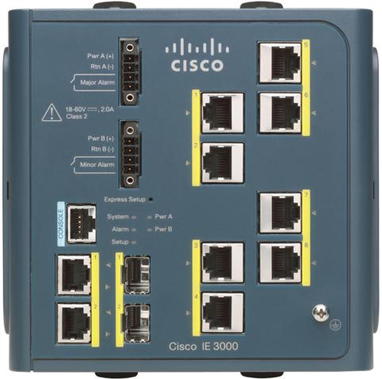 CISCO  IE-3000-8TC  10/100/1000Mbps  Industrial Ethernet Switch