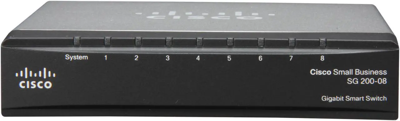Alt view image 3 of 6 - Cisco Small Business 200 Series SLM2008T-NA Smart SG200-08 Gigabit Ethernet Switch