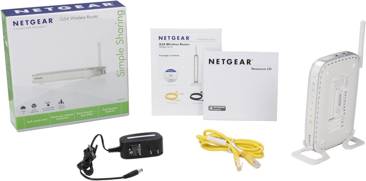 Alt view image 4 of 4 - NETGEAR WGR614 Wireless-G Broadband Router 802.11b/g up to 54Mbps/ 10/100 Mbps Ethernet Port x4
