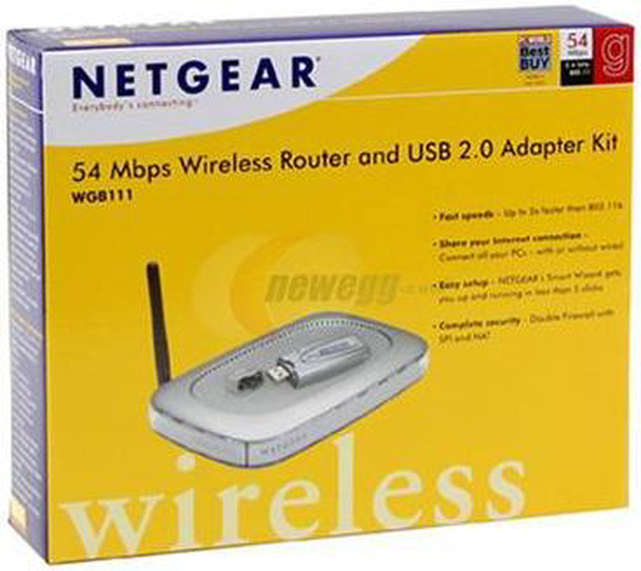 Netgear Router Usb NETGEAR WGB111 Wireless Router and USB2.0 Adapter Kit - Newegg.com