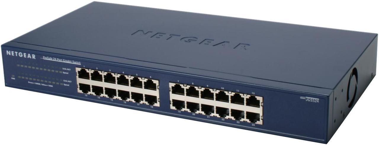 NETGEAR 24-Port Gigabit Ethernet Unmanaged Switch | JGS524