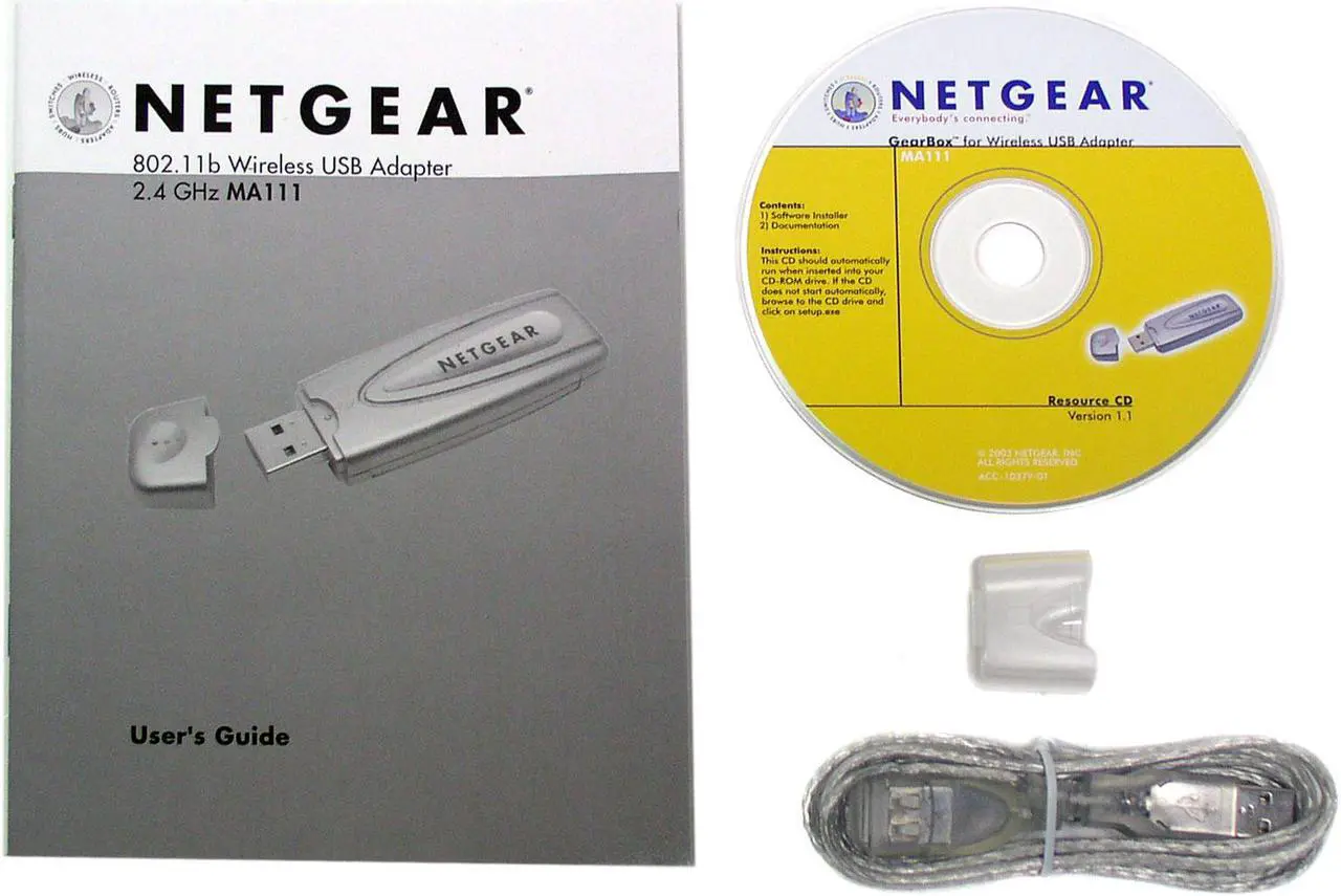 Alt view image 3 of 4 - NETGEAR MA111 Wireless Adapter IEEE 802.11b USB 1.1 Up to 11Mbps Wireless Data Rates