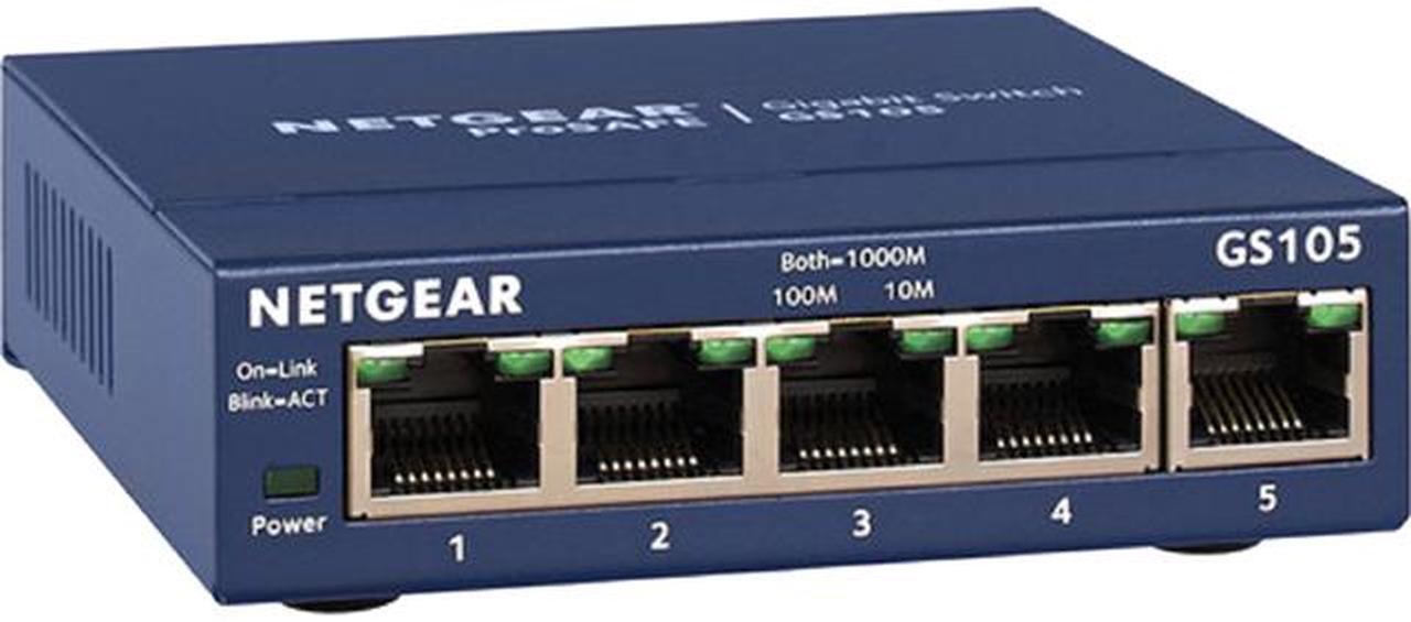 NETGEAR 5-Port Gigabit Ethernet Unmanaged Switch | GS105NA