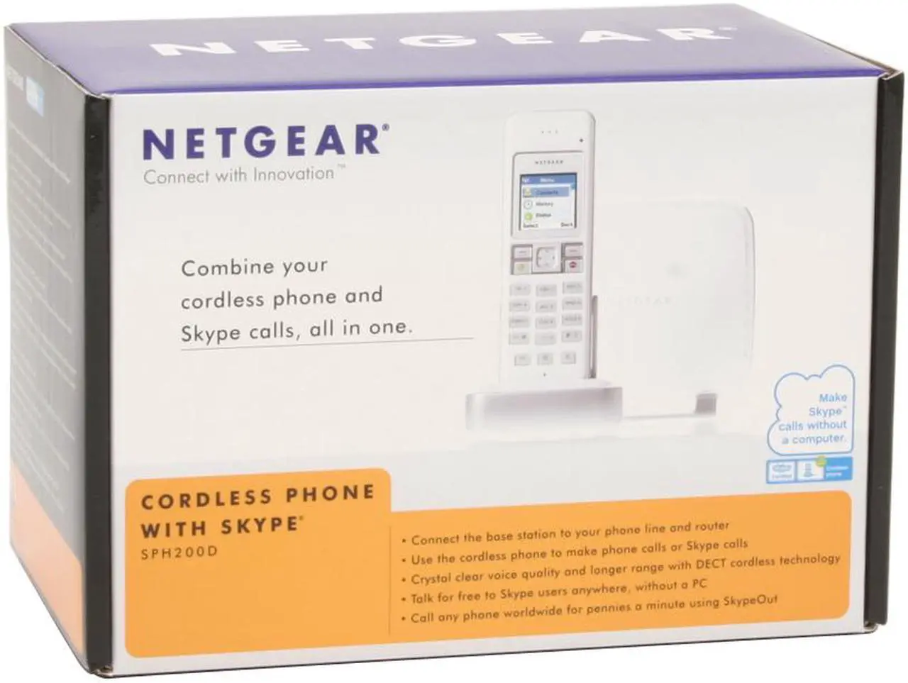 Alt view image 11 of 11 - NETGEAR SPH200D Dual-mode Cordless Phone with Skype
