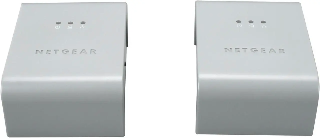 Alt view image 2 of 5 - NETGEAR XAVB101-100NAS Powerline AV Ethernet Adapter Kit Up to 200Mbps
