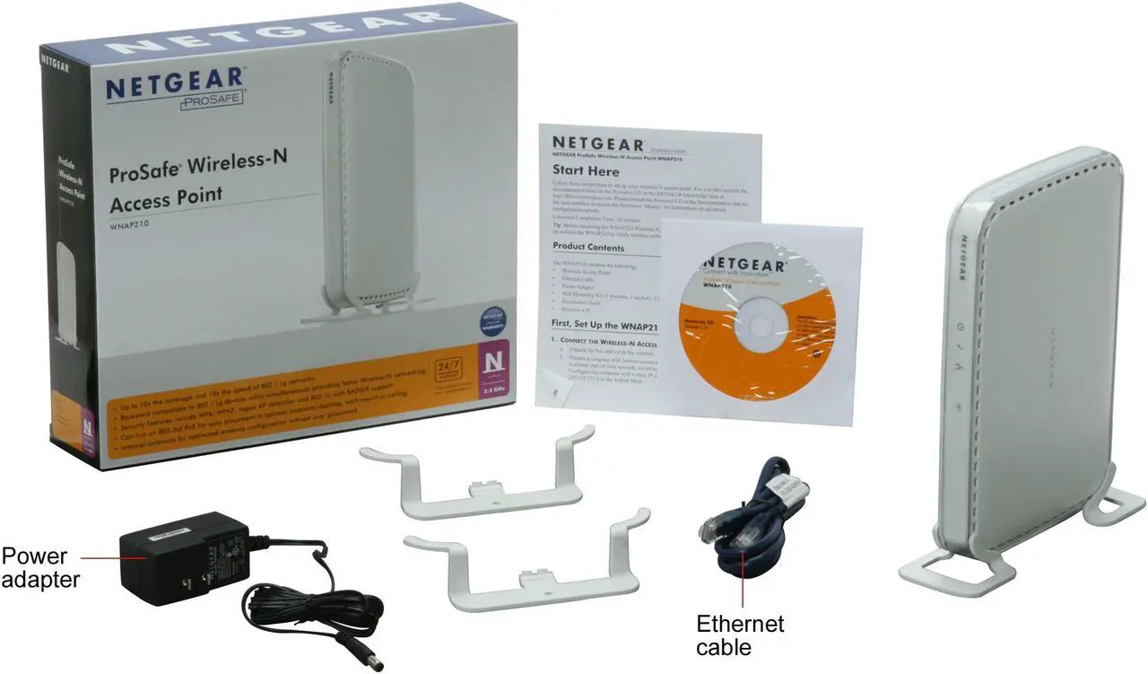 Alt view image 7 of 7 - NETGEAR WNAP210-100NAS Prosafe Wireless Access Point