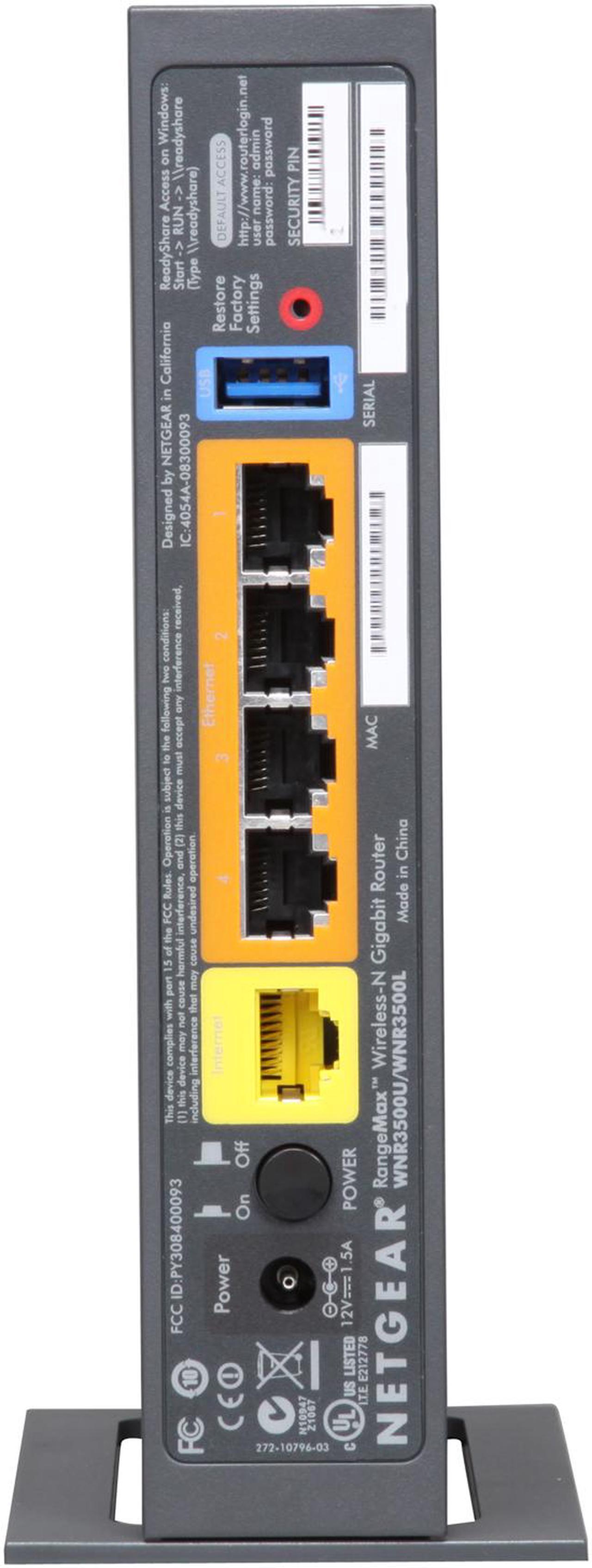 Alt view image 5 of 5 - NETGEAR N300 Open-Source Gigabit WiFi Router 128MB NAND and 128MB RAM, 480 MHz MIPS 74K Processor (WNR3500Lv2)