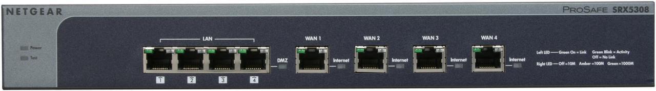 Alt view image 3 of 5 - NETGEAR SRX5308-100NAS ProSafe Quad WAN Gigabit SSL VPN Firewall