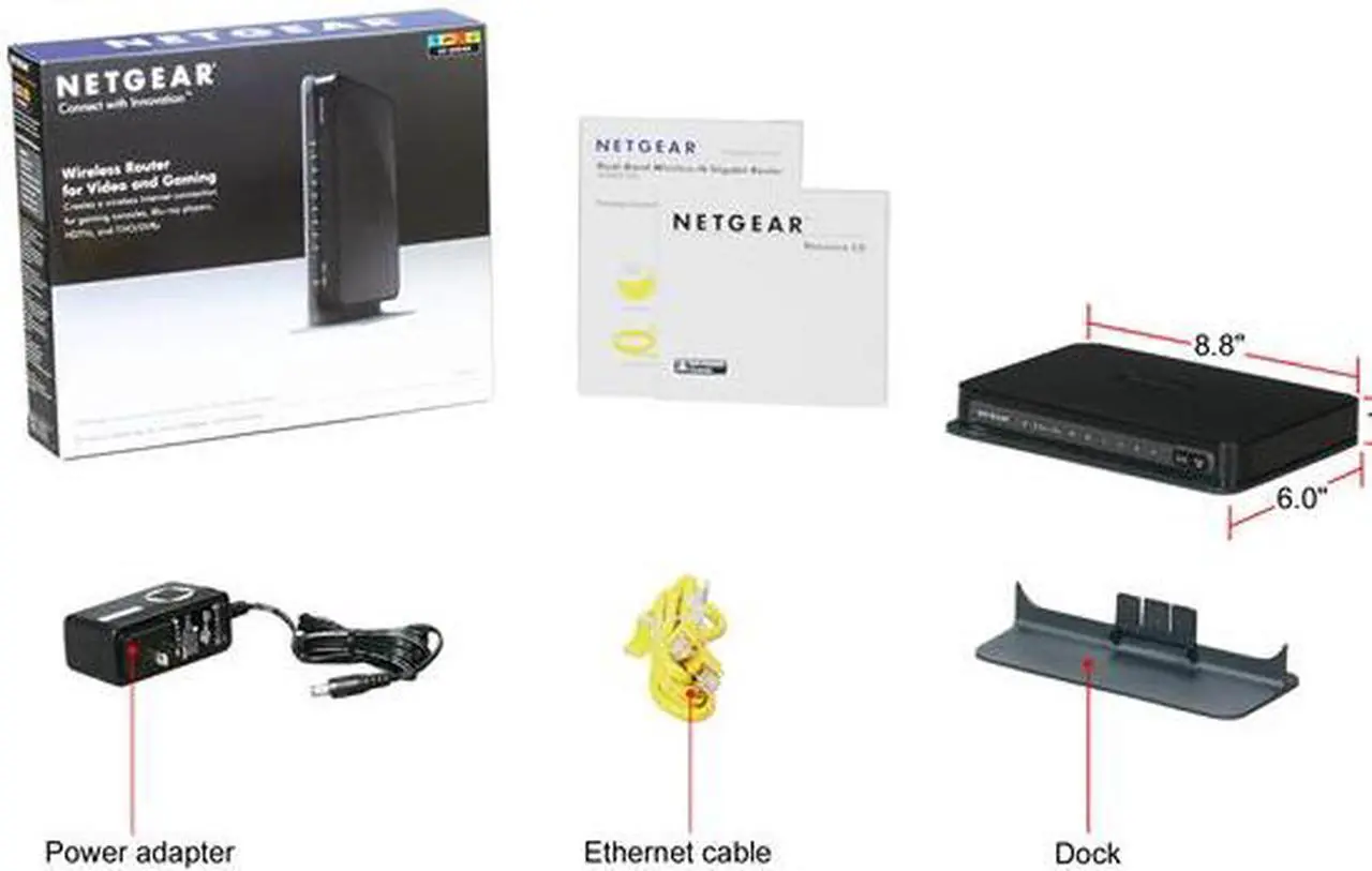 Alt view image 6 of 6 - NETGEAR WNDR37AV-100NAS 802.11a/b/g/n 2.4/5GHz Simultaneous Dual Band Wireless Gigabit Router for Video and Gaming