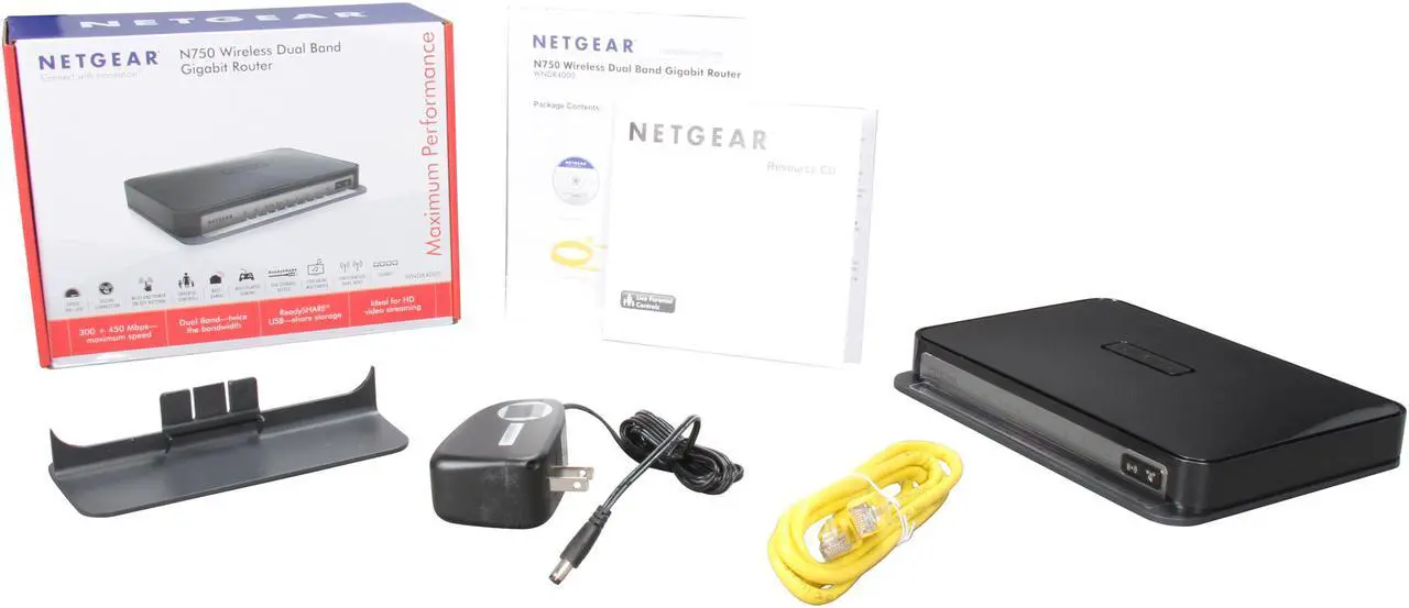 Alt view image 5 of 5 - NETGEAR WNDR4000 N750 Wireless Dual Band Gigabit Open Source Router - IEEE 802.11 a/b/g/n