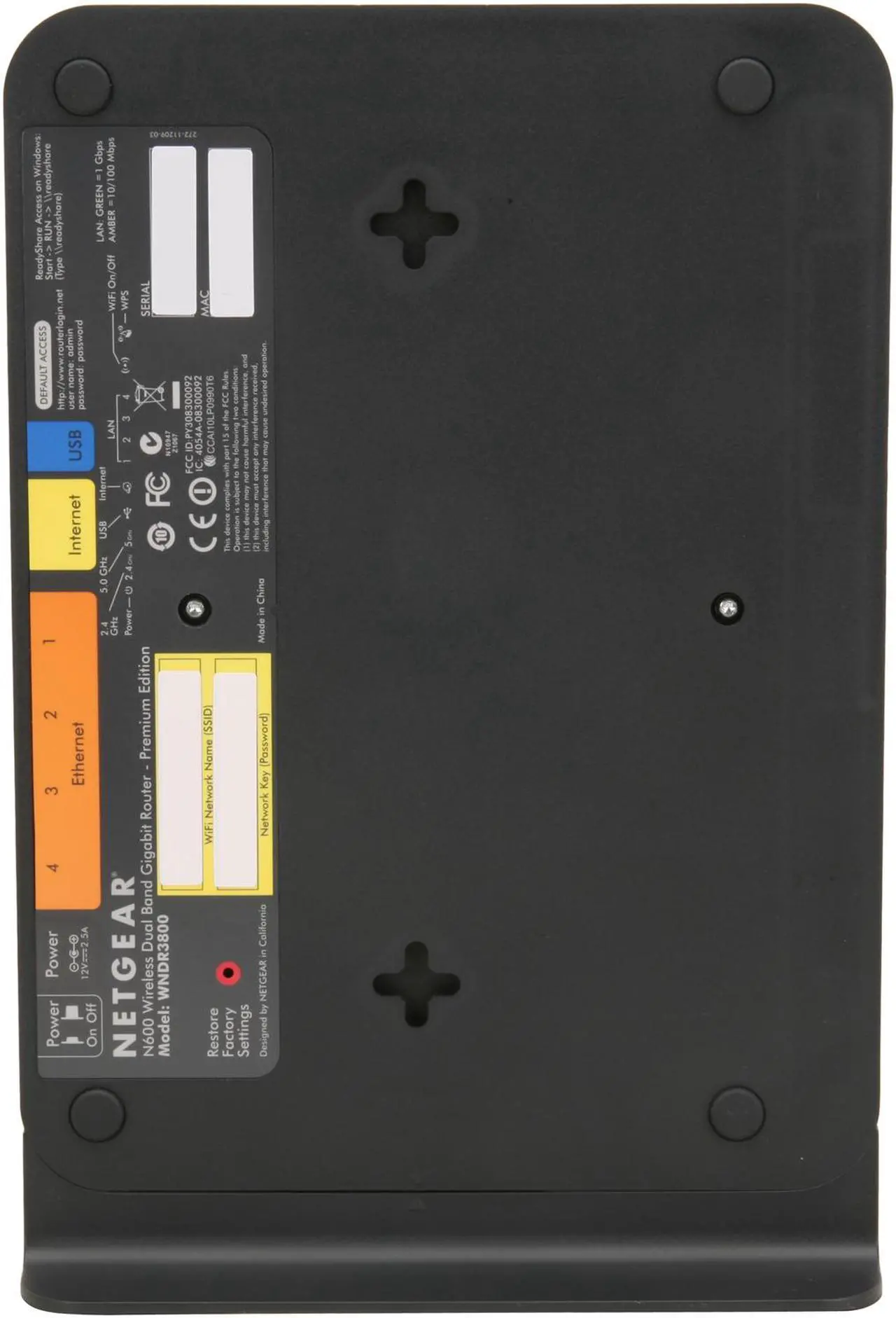Alt view image 2 of 5 - NETGEAR WNDR3800-100NAS N600 Wireless Dual Band Gigabit Open Source Router - IEEE 802.11 a/b/g/n