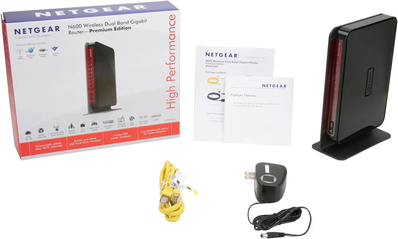 Alt view image 5 of 5 - NETGEAR WNDR3800-100NAS N600 Wireless Dual Band Gigabit Open Source Router - IEEE 802.11 a/b/g/n