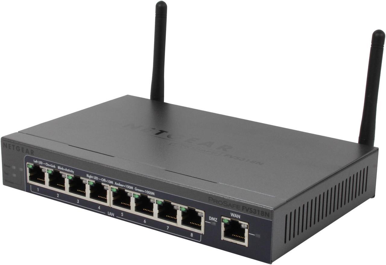 NETGEAR FVS318N-100NAS ProSafe Wireless-N 8-port Gigabit VPN Firewall