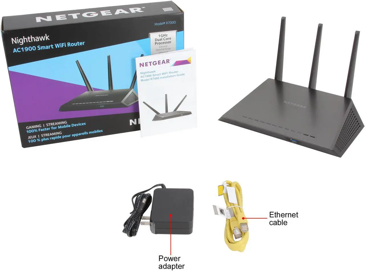 Alt view image 8 of 7 - NETGEAR Nighthawk AC1900 Dual Band Wi-Fi Router, Gigabit Router, Open Source Support, Circle with Smart Parental Controls, Compatible with Amazon Alexa (R7000)