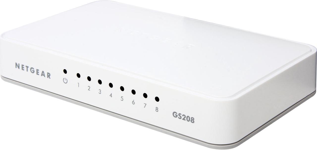 Main image of NETGEAR 8-Port Gigabit Ethernet Switch (GS208) - Essentials Edition
